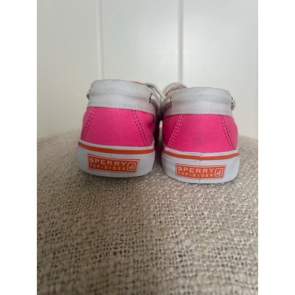 Sperry Top Sider Pink and Orange Boat Shoe Womens Size 7.5 - Picture 5 of 9